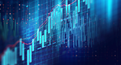 Financial,Stock,Market,Graph,On,Technology,Abstract,Background