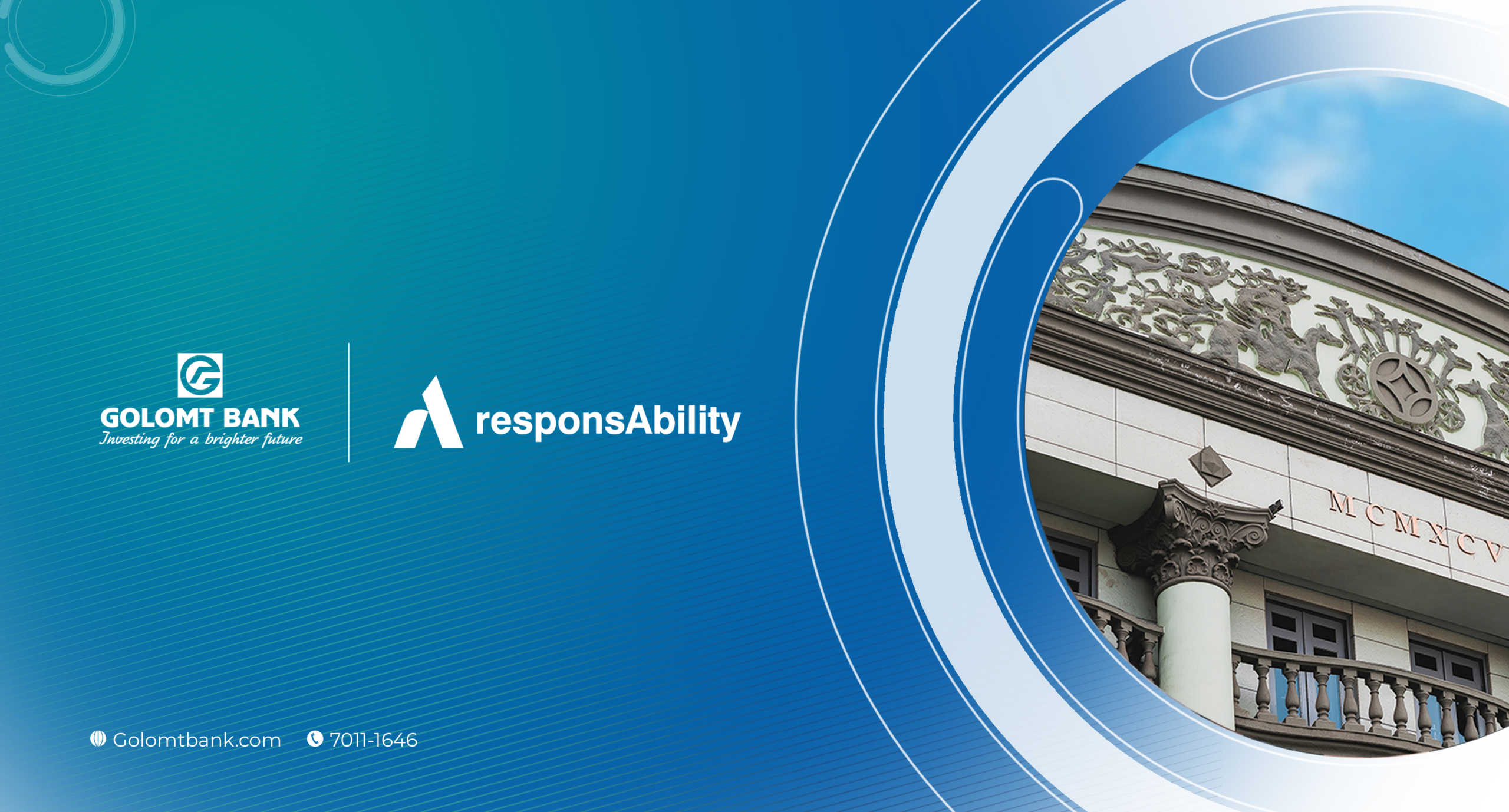 Golomt Bank obtains $15 million loan from responsAbility Investments AG to boost its SME Loan Portfolio