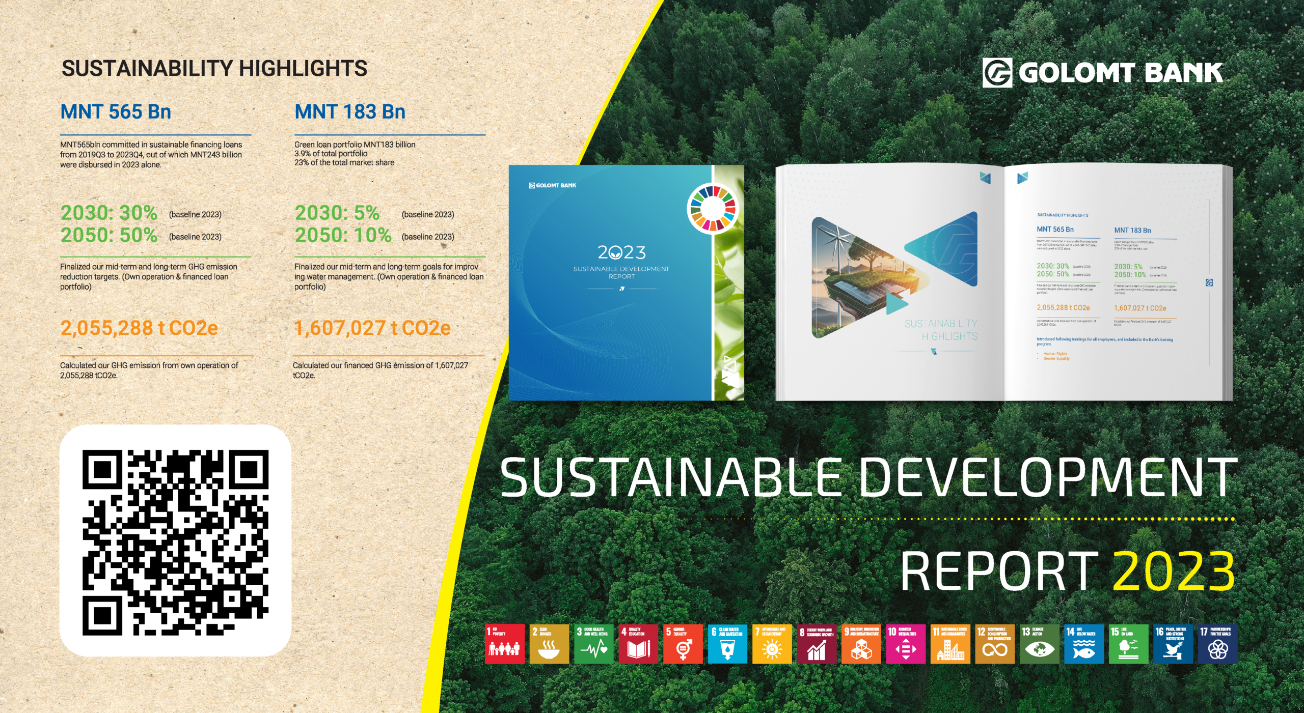 GOLOMT BANK HAS PUBLISHED ITS SUSTAINABLE DEVELOPMENT REPORT 2023