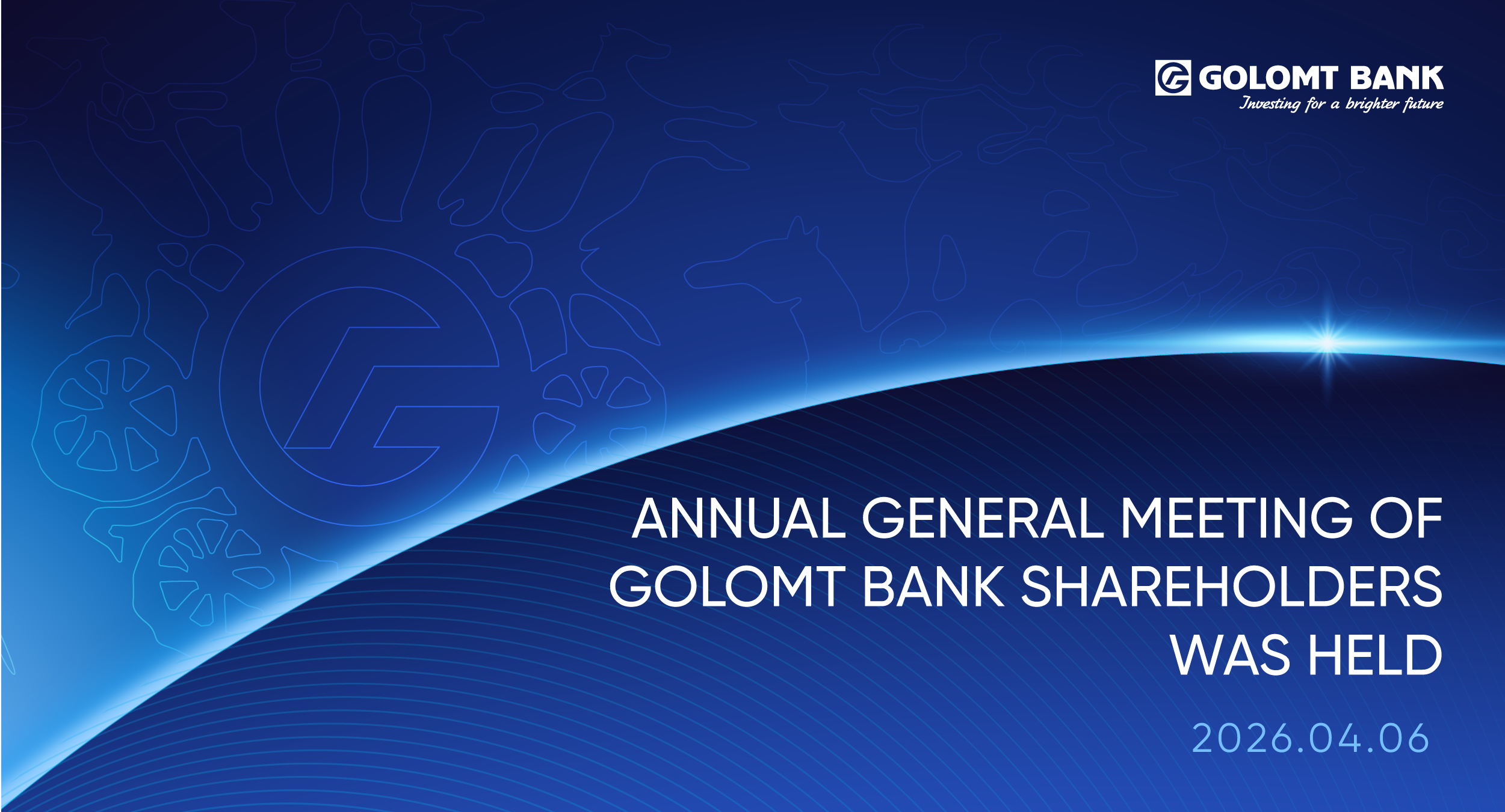 ANNUAL GENERAL MEETING OF GOLOMT BANK SHAREHOLDERS WAS HELD